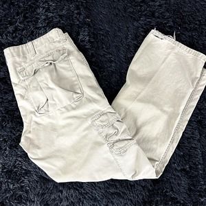 wrangler tan cargo pants size 34x30